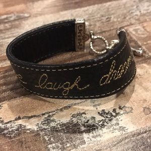 Brighton leather live live laugh dream bracelet